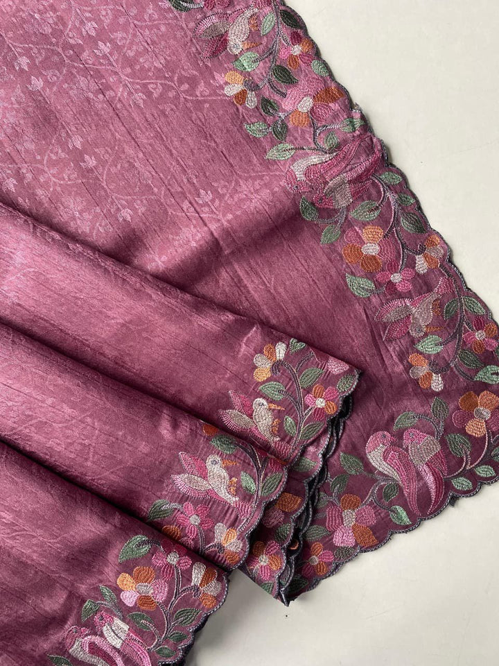 Evening Embrace Tussar Silk Saree