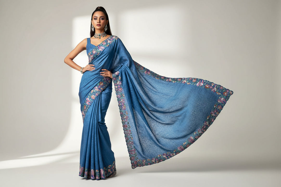 Evening Embrace Tussar Silk Saree