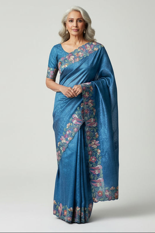 Evening Embrace Tussar Silk Saree