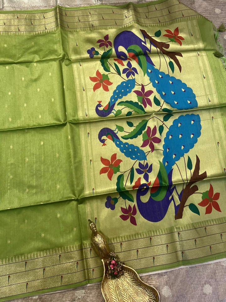 Diva’s Secret Tussar Paithani Silk Saree