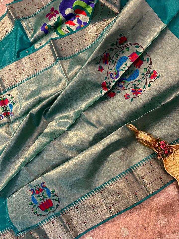 Diva’s Secret Tussar Paithani Silk Saree