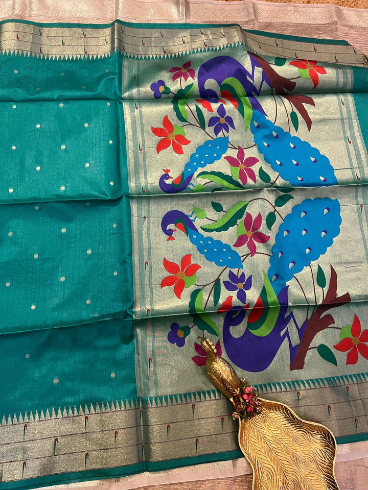 Diva’s Secret Tussar Paithani Silk Saree