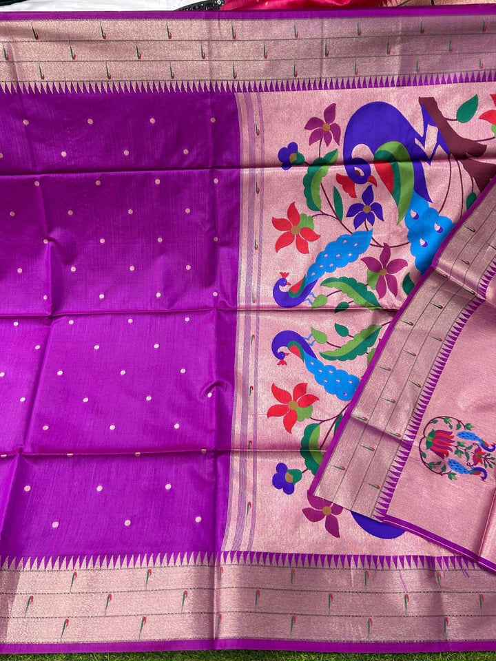 Diva’s Secret Tussar Paithani Silk Saree
