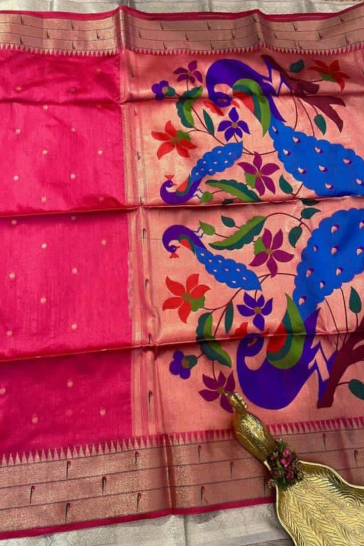 Diva’s Secret Tussar Paithani Silk Saree