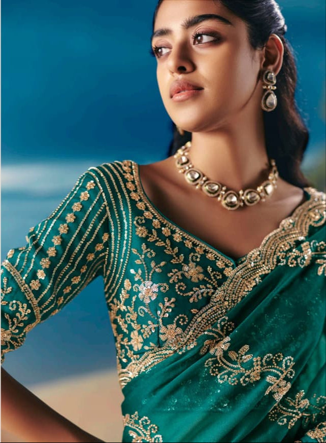 Threads of Fortune Fancy Silk Saree