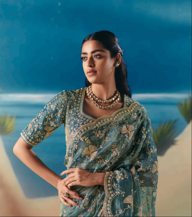 Threads of Fortune Fancy Silk Saree