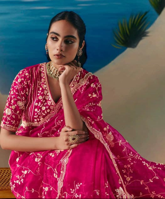 Threads of Fortune Fancy Silk Saree