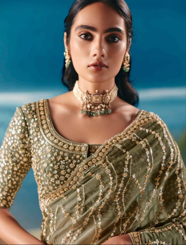 Threads of Fortune Fancy Silk Saree