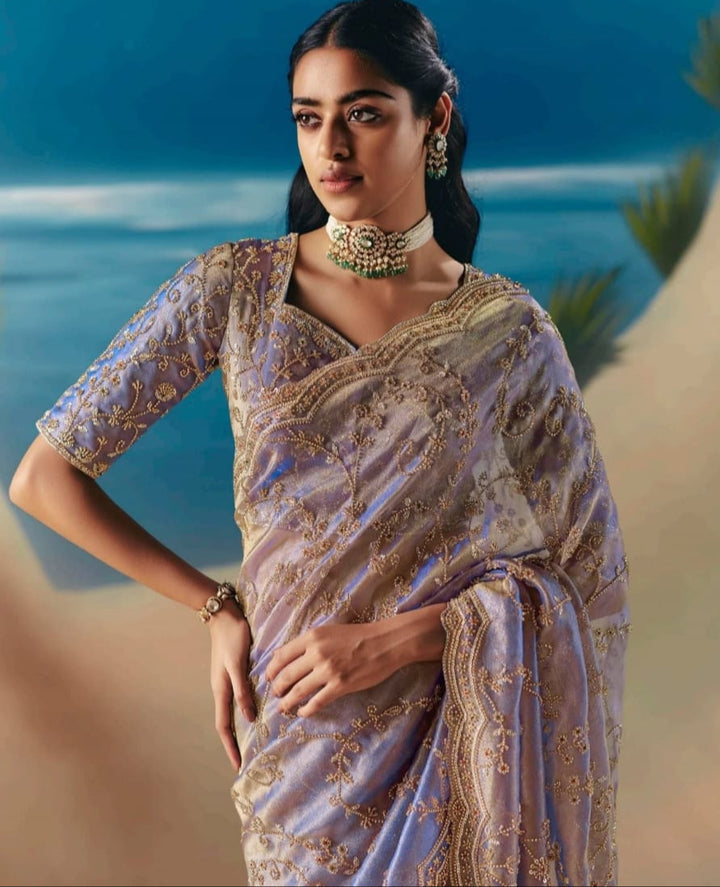 Threads of Fortune Fancy Silk Saree