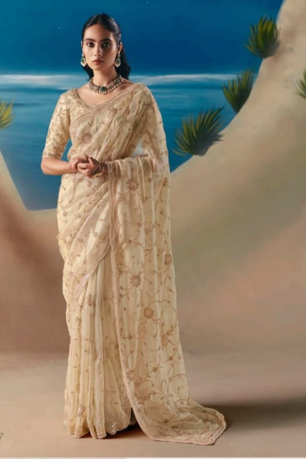 Threads of Fortune Fancy Silk Saree