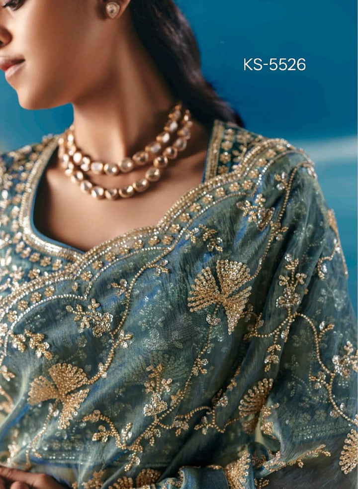 Threads of Fortune Fancy Silk Saree