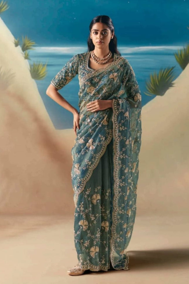 Threads of Fortune Fancy Silk Saree