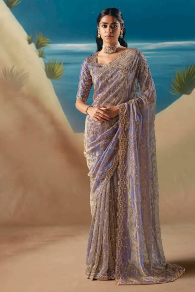 Threads of Fortune Fancy Silk Saree