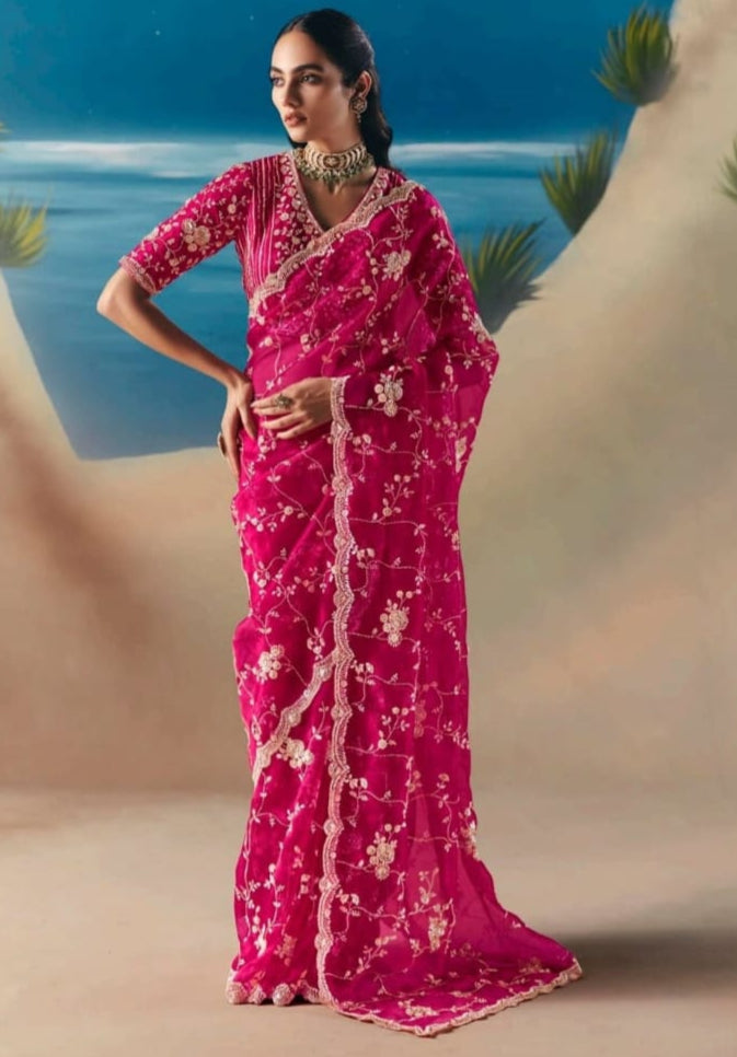 Threads of Fortune Fancy Silk Saree