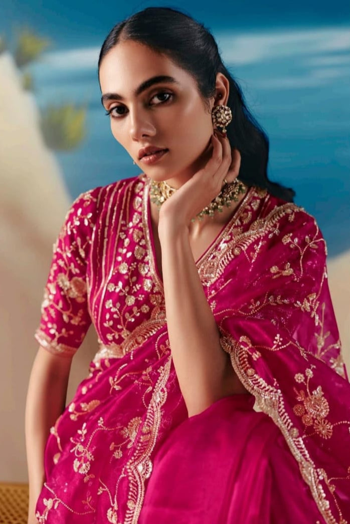 Threads of Fortune Fancy Silk Saree