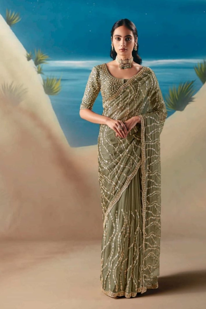 Threads of Fortune Fancy Silk Saree