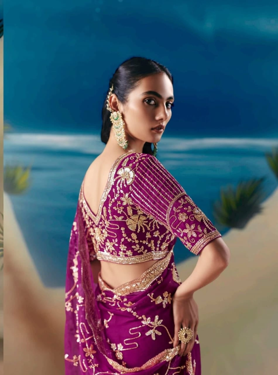 Threads of Fortune Fancy Silk Saree
