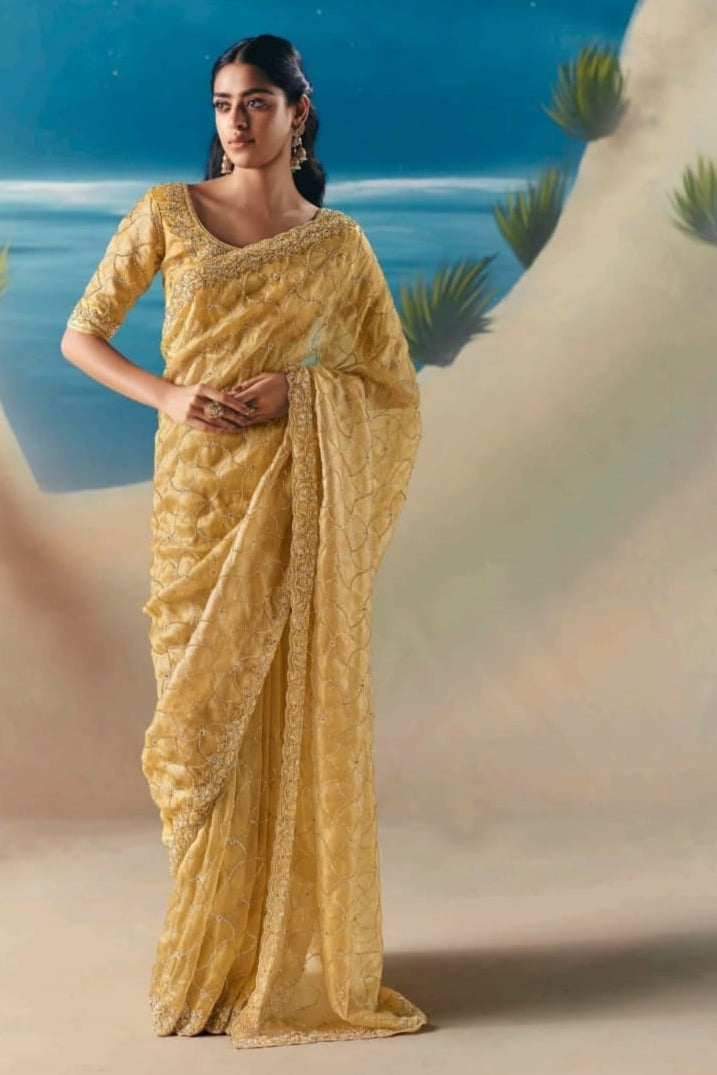Threads of Fortune Fancy Silk Saree