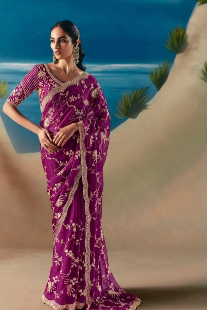 Threads of Fortune Fancy Silk Saree
