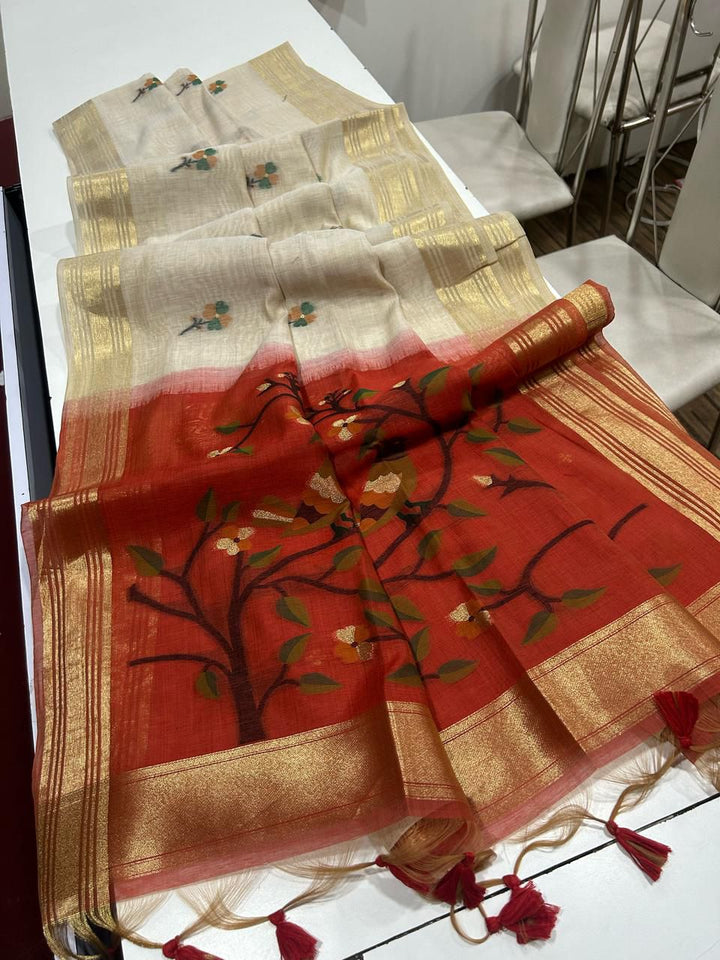 Modern Beauty Muga Cotton Saree