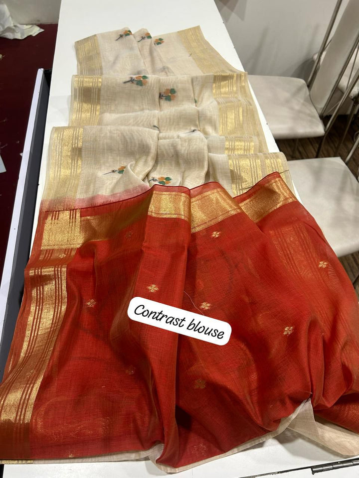 Modern Beauty Muga Cotton Saree