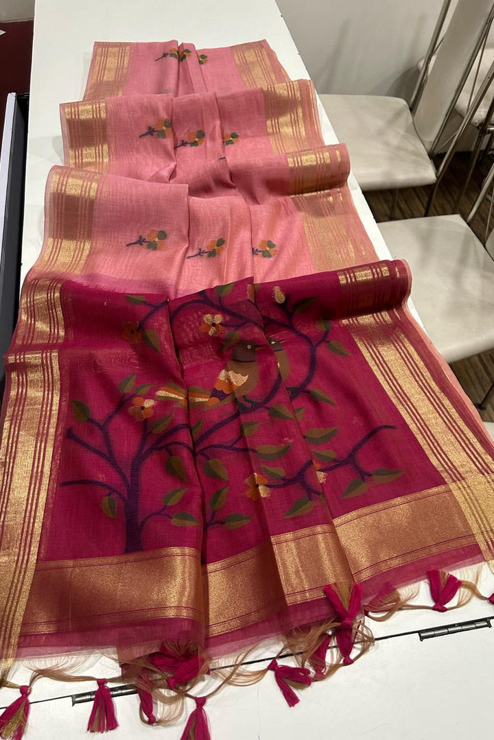 Modern Beauty Muga Cotton Saree