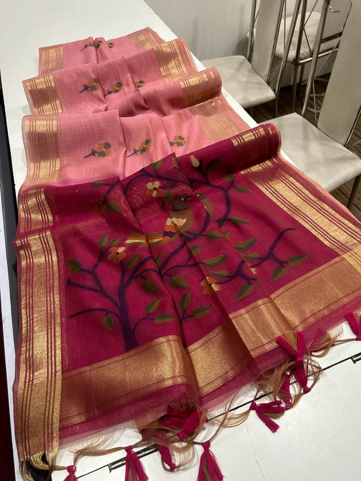 Modern Beauty Muga Cotton Saree