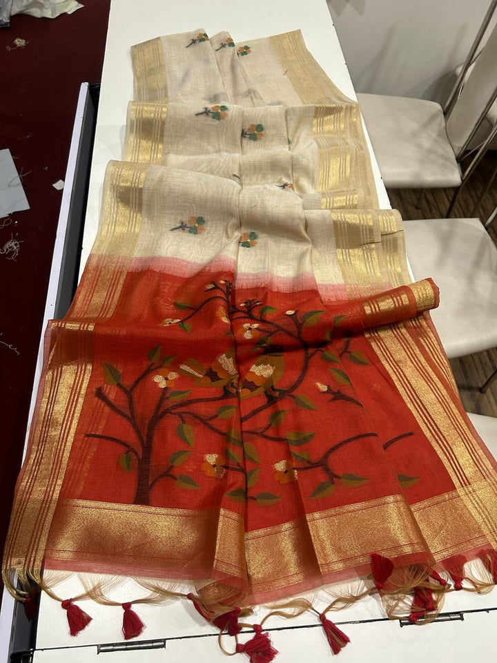 Modern Beauty Muga Cotton Saree