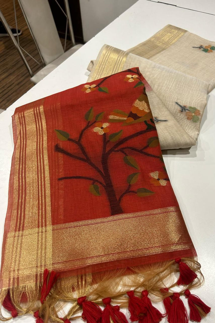 Modern Beauty Muga Cotton Saree