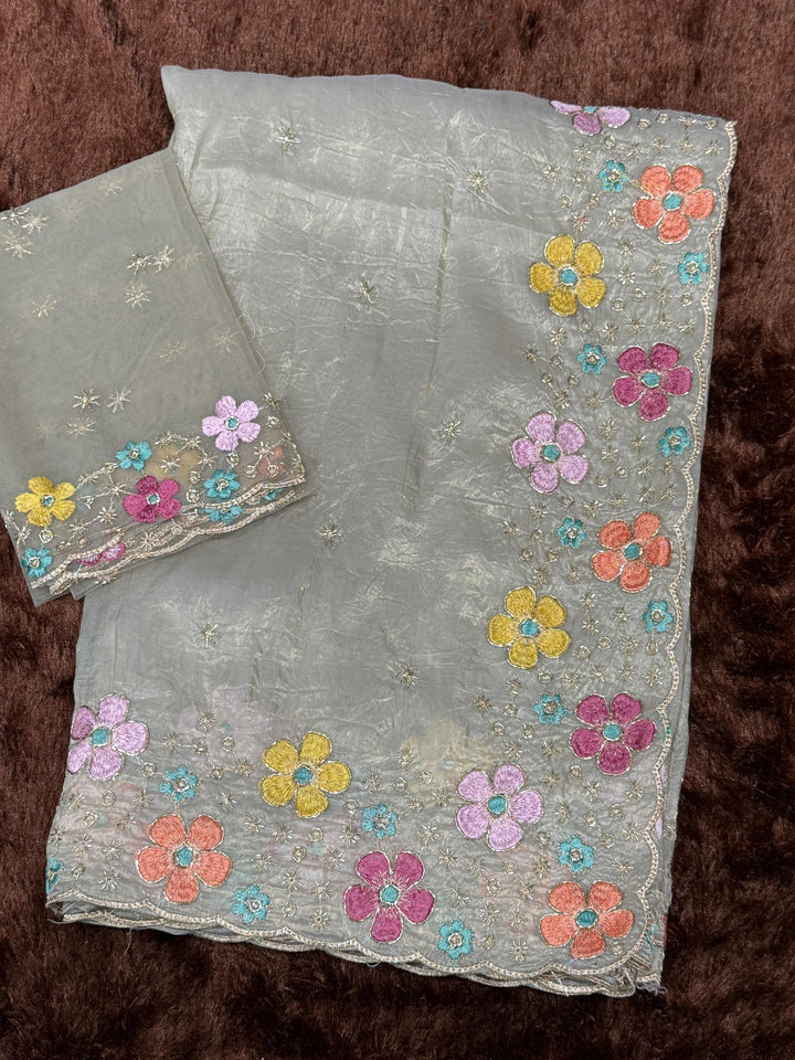 After Rain Bloom Crush Silk Saree