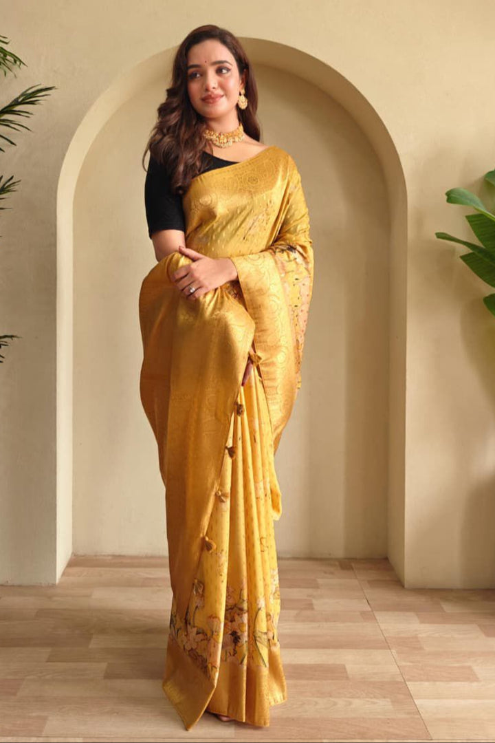 Golden Season Viscose Georgette Saree