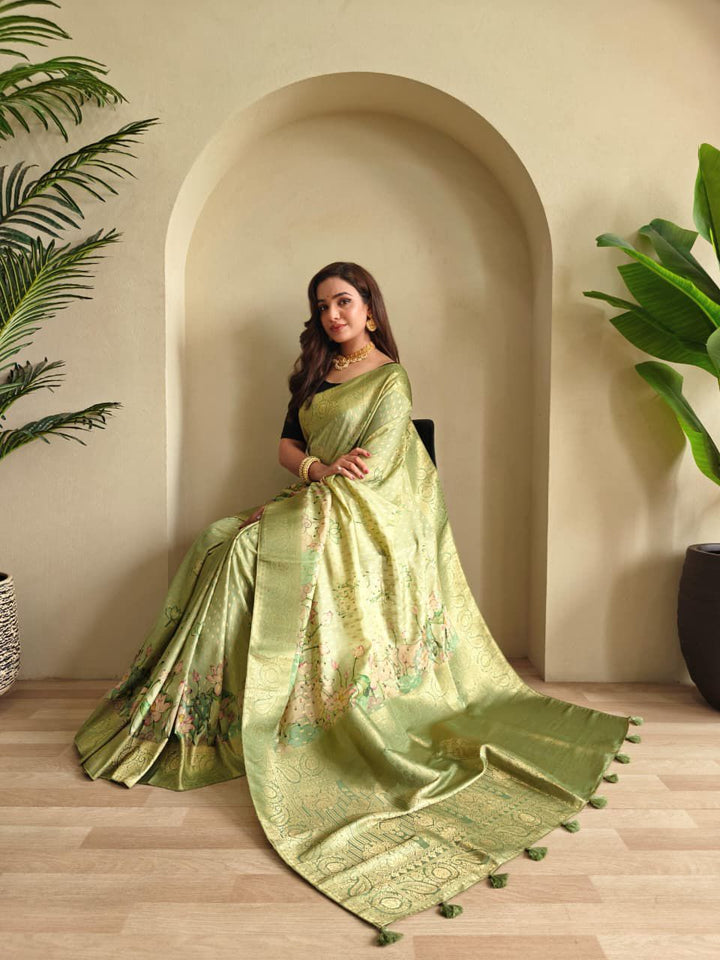 Golden Season Viscose Georgette Saree