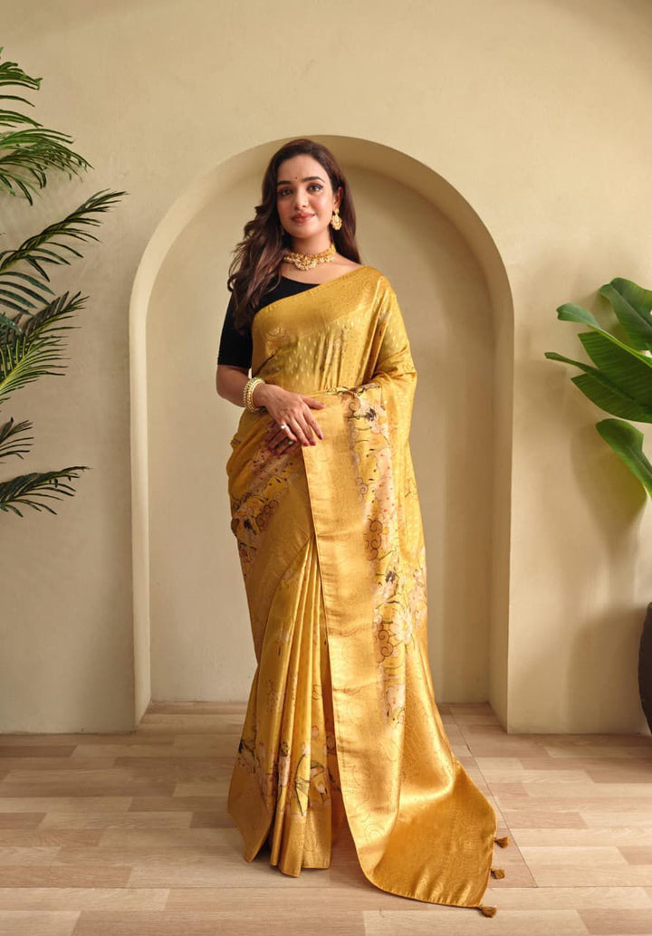 Golden Season Viscose Georgette Saree