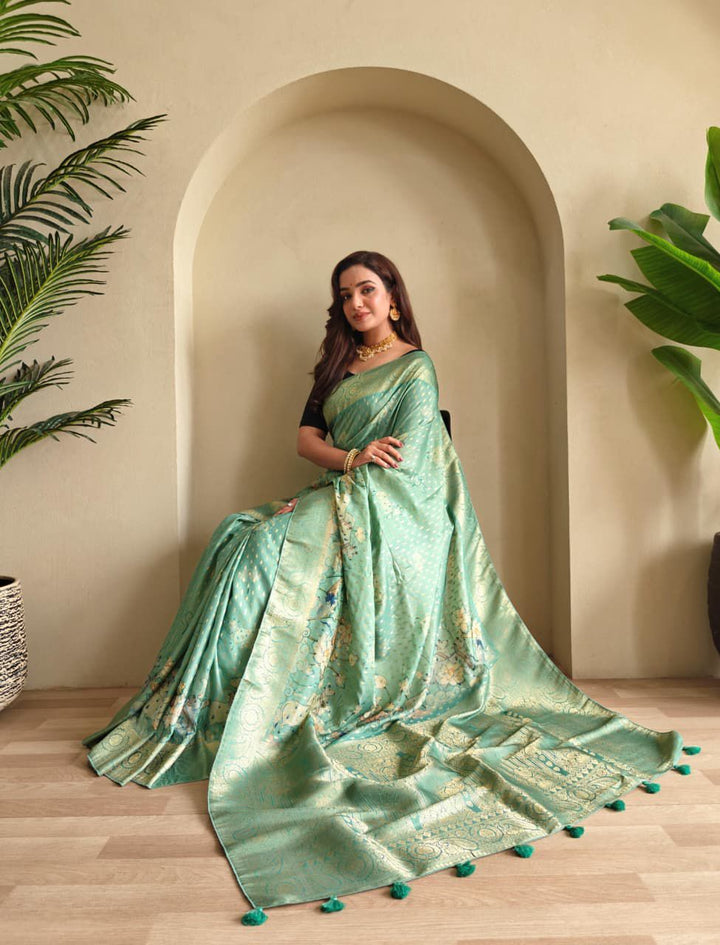 Golden Season Viscose Georgette Saree