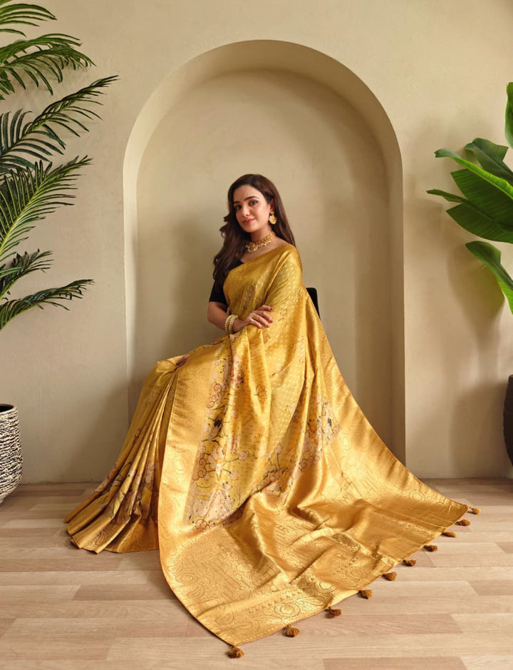 Golden Season Viscose Georgette Saree