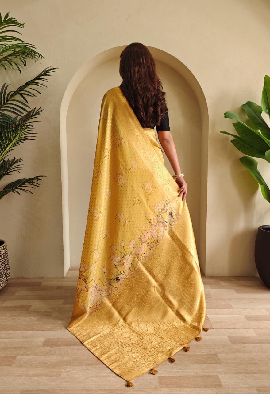 Golden Season Viscose Georgette Saree