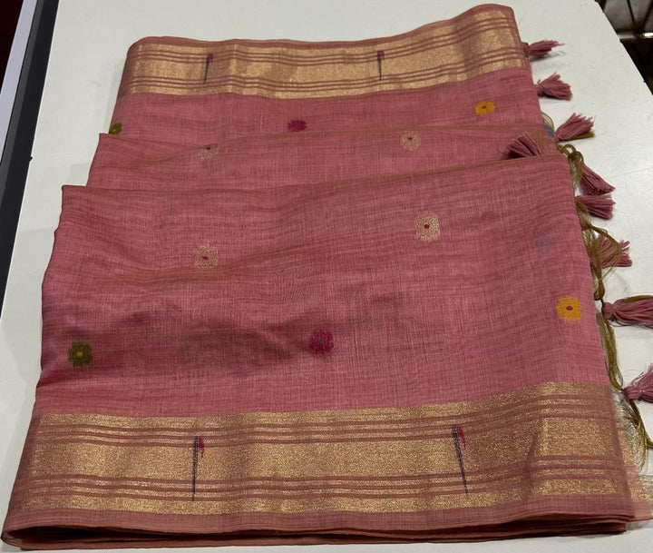 Eternal Shine Muga Cotton Saree
