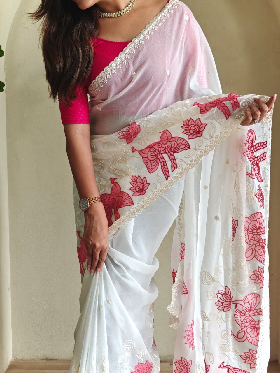 Love in the Drizzle Fancy Silk Saree