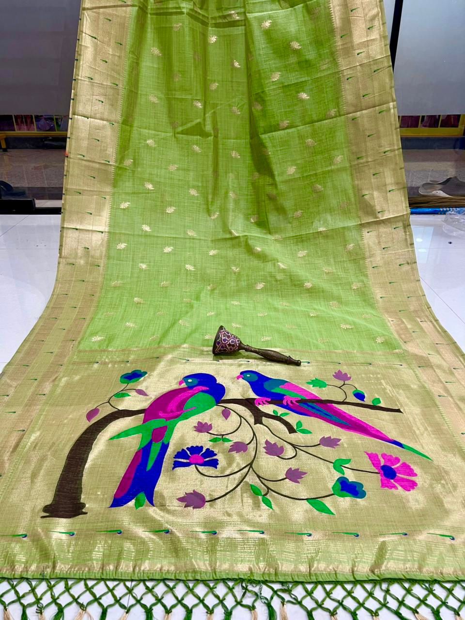 Raindance Elegance Muga Cotton Saree