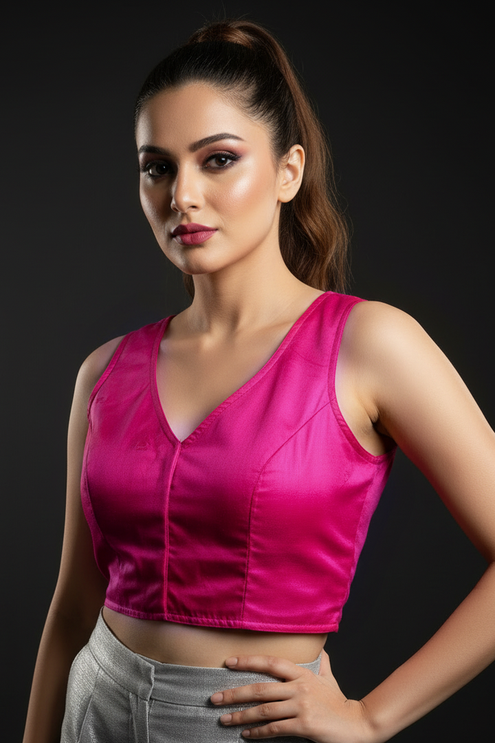 Signature Charm Designer Cotton Blouse