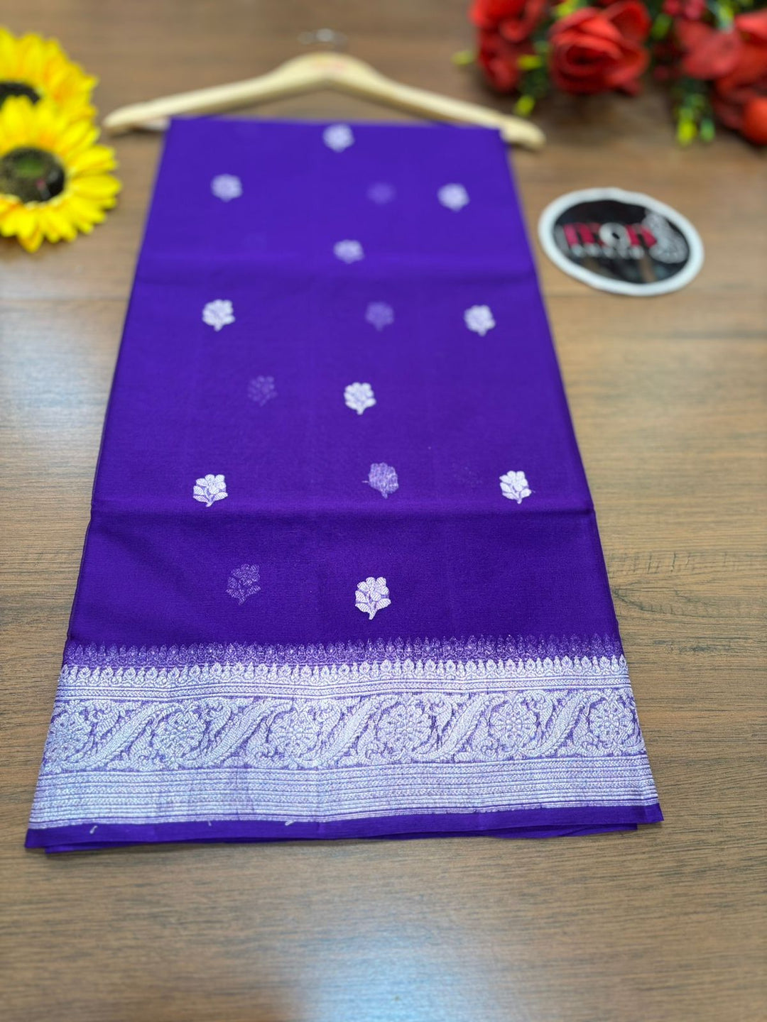 Legacy Of Khaddi Chiffon Handloom Banarasi Saree [Purple]
