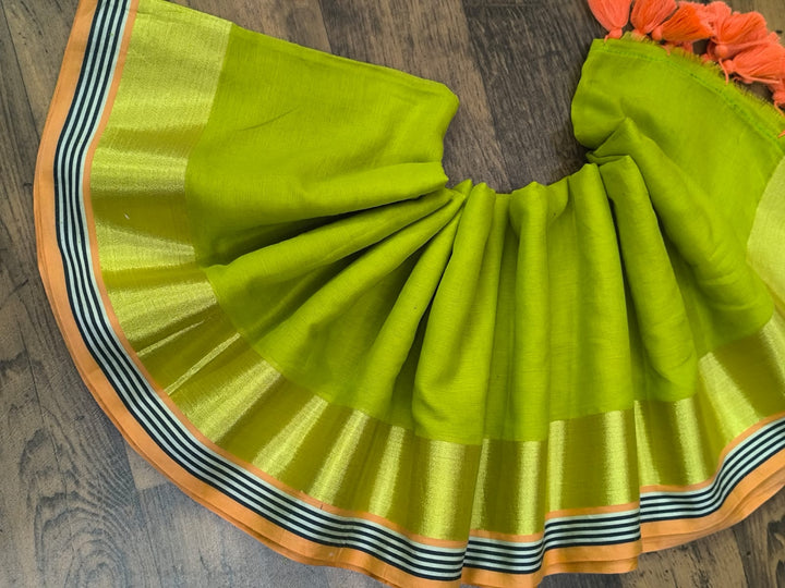 Neel Tara Mul Cotton Saree