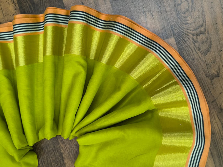 Neel Tara Mul Cotton Saree