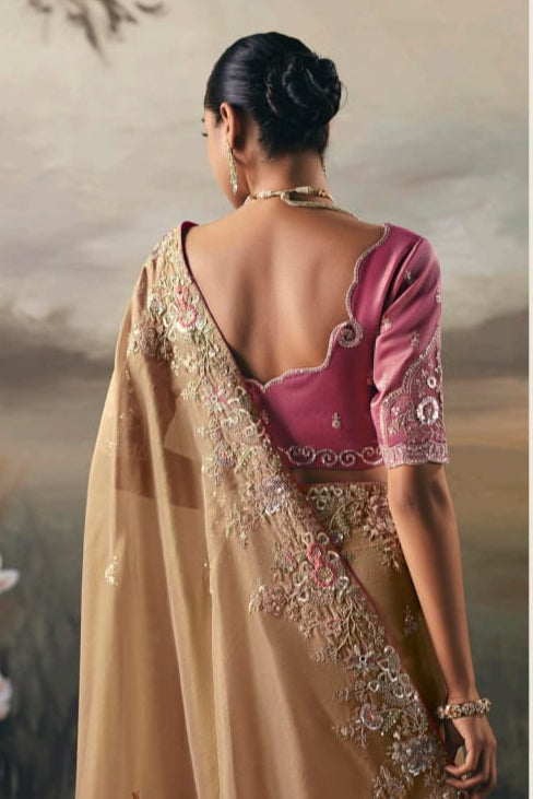 Fairytale in Raindrops Fancy Tissue Silk Saree