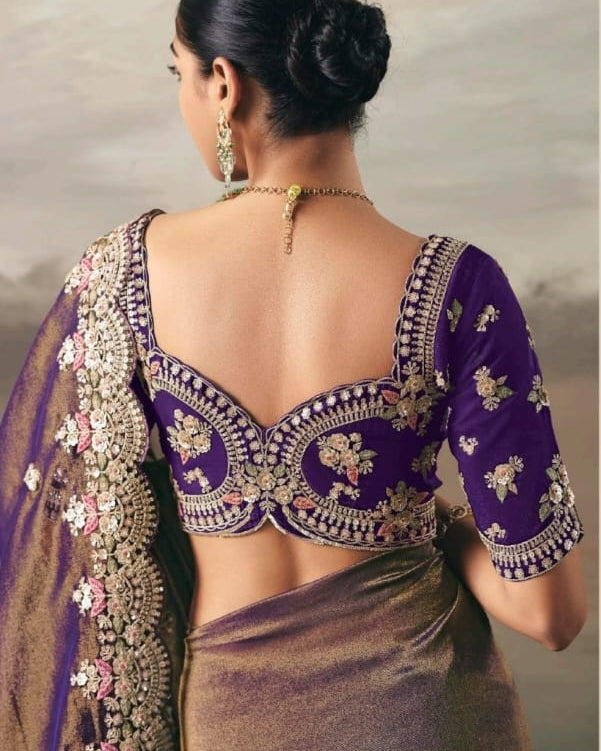 Fairytale in Raindrops Fancy Tissue Silk Saree
