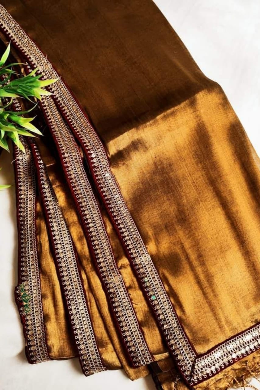 Rajlokkhi Raga Tissue Silk Saree