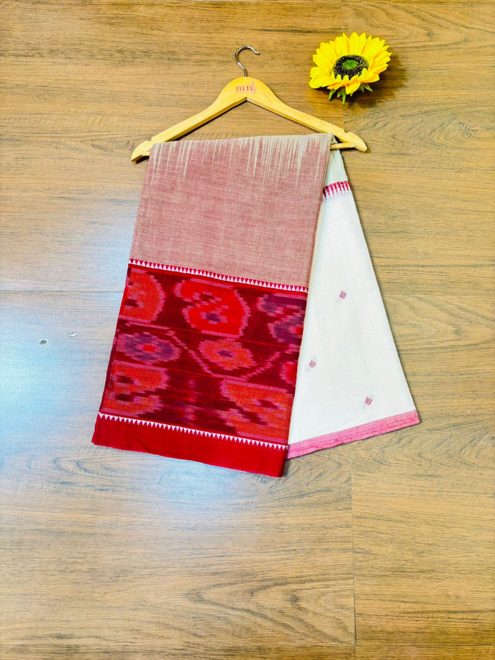 Ikatara - Dhonekhali Cotton Handloom Saree(Nabami)