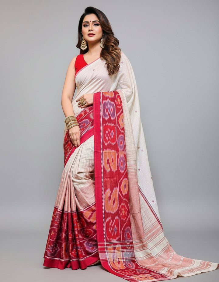Ikatara - Dhonekhali Cotton Handloom Saree(Nabami)