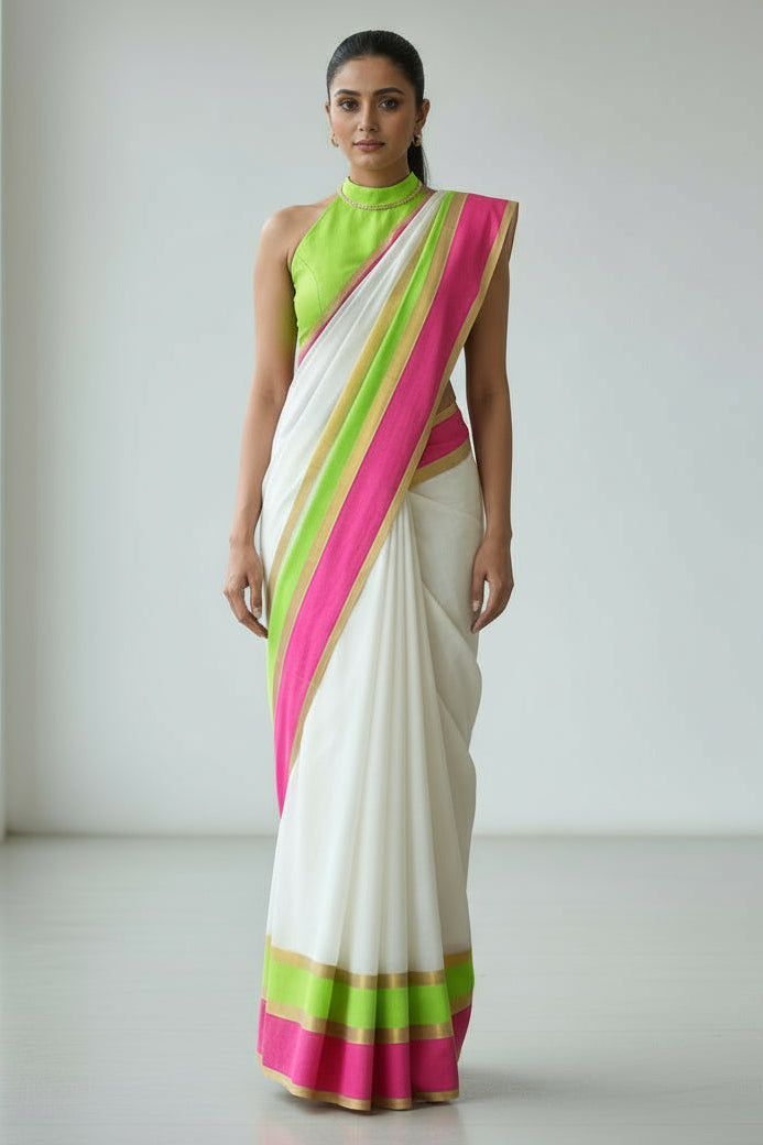 Sundori Romoni Mul Cotton Saree