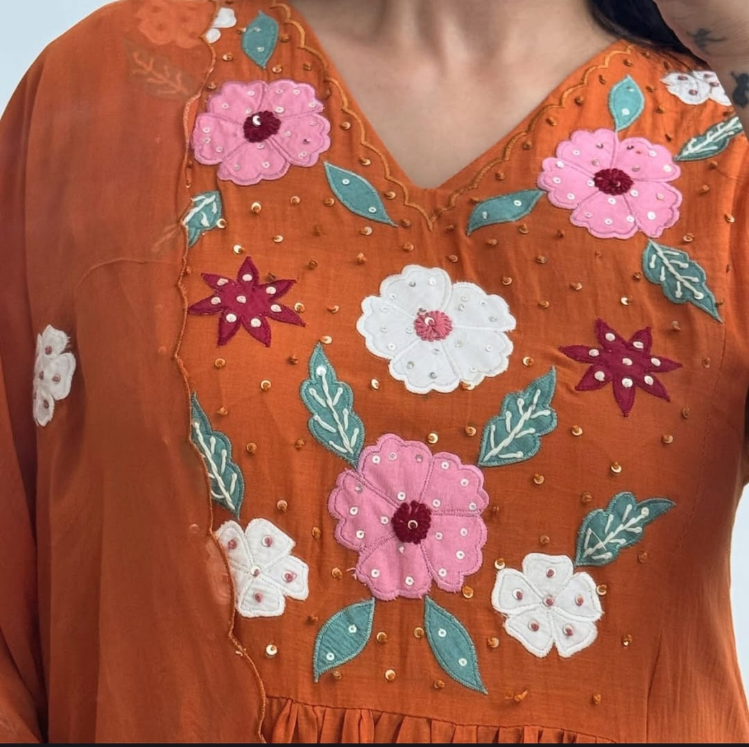 Tiny Treasure Cotton Kurti Set